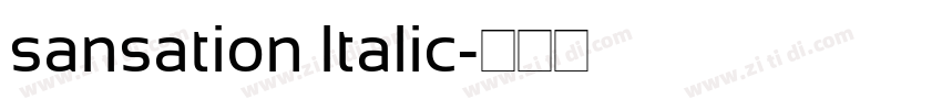 sansation Italic字体转换
